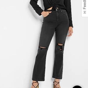 Express high rise boot cut jeans